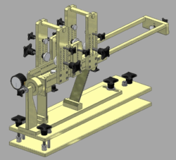 Einschie�bock f�r Munitionstest